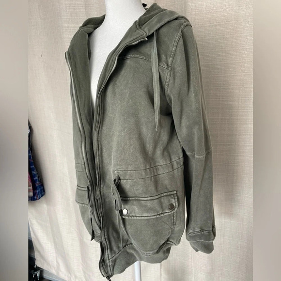 COPY - Women's Doe & Rae Zip Up Sweatshirt Jacket - Sz. M - Picture 4 of 6